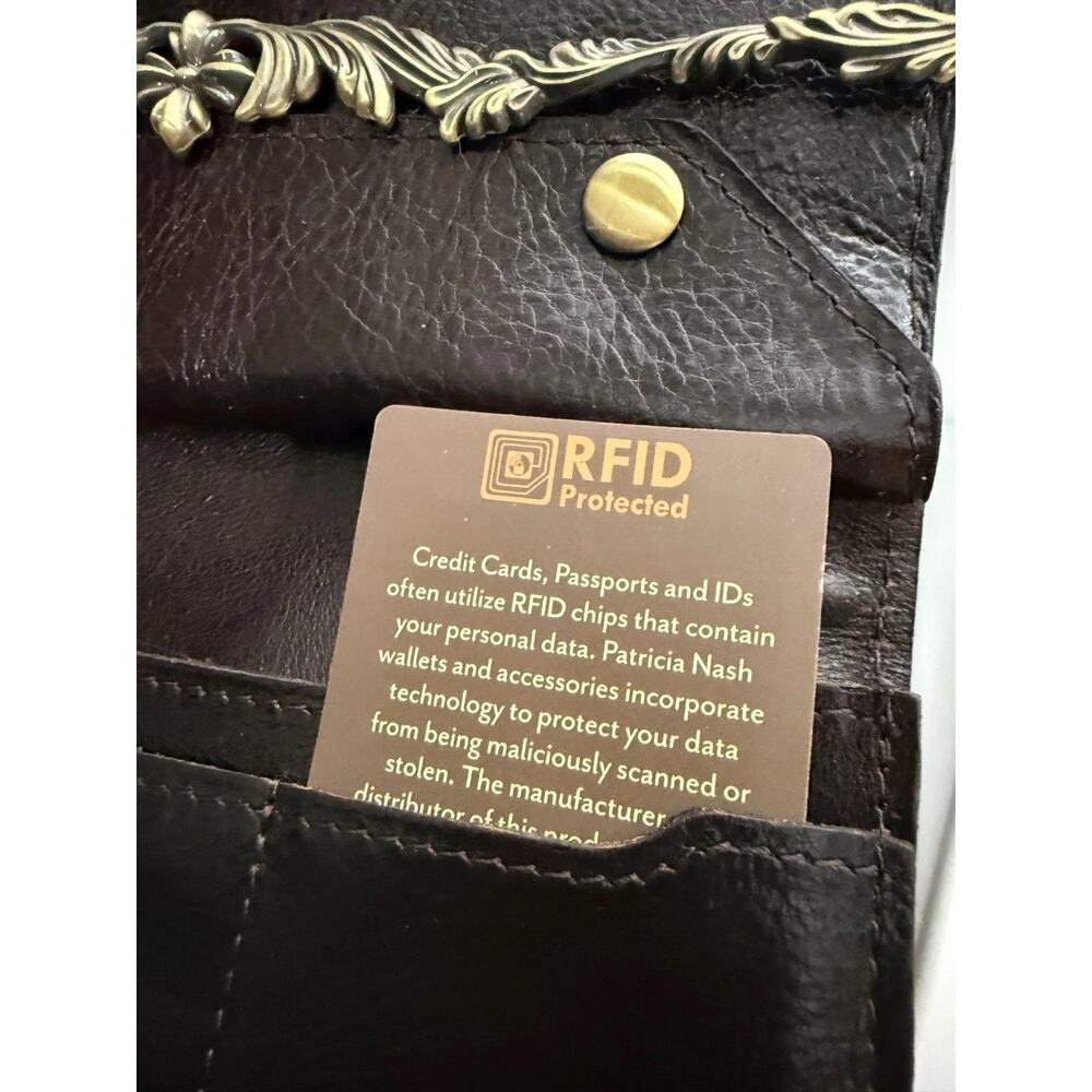 Patricia Nash Loxley Leather RFID Wallet-NWT-Orig. $109.00 - Picture 3 of 7